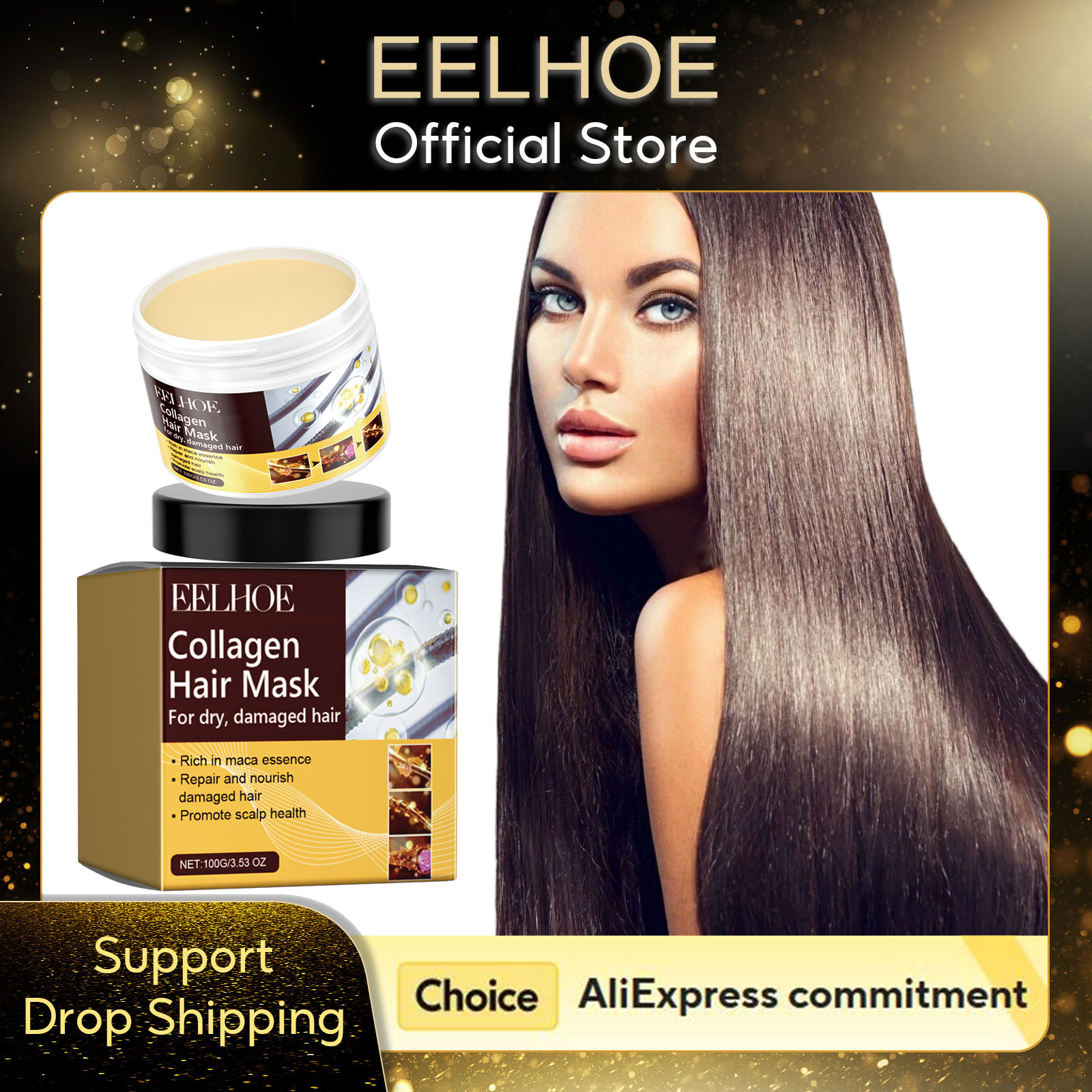 Hair Care Vegan - EELHOE Коллагеновая маска для волос против