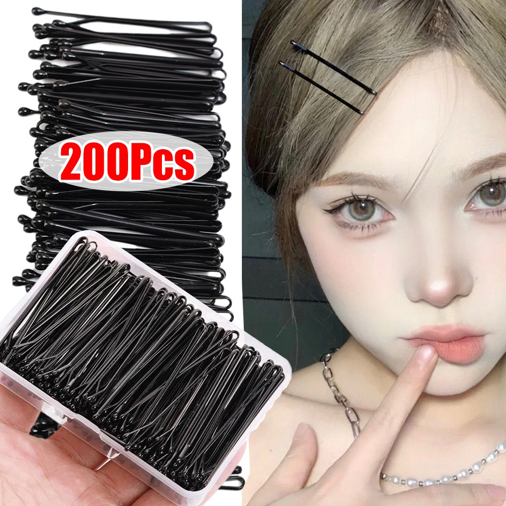 Bobby Pin Bulk - 50-200 шт. черные заколки для волос