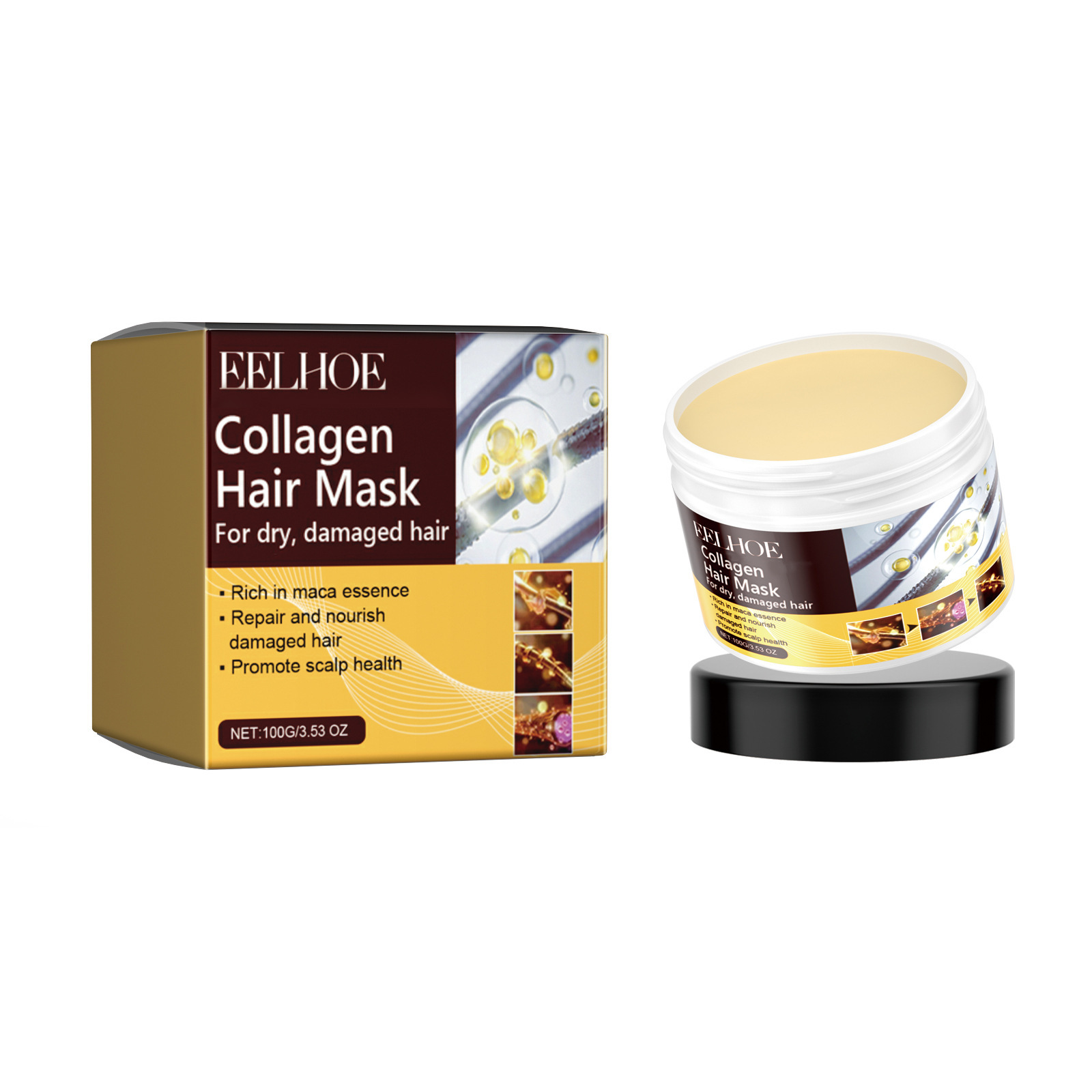 EELHOE Коллагеновая маска для  – обзор и цена Hair Care Vegan